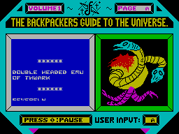 Backpackers Guide to the Universe - The Guide (1984)(Fantasy Software)